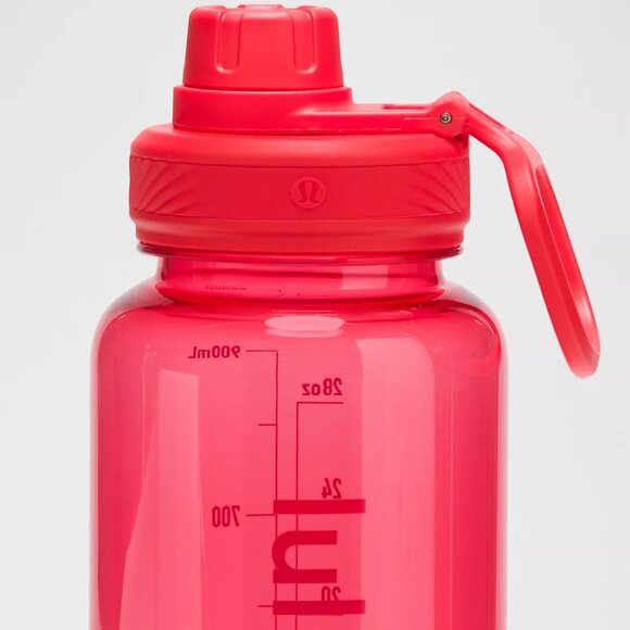 NWT Back to Life Clear Water Bottle 32oz - Lululemon Red - Picture 6 of 7